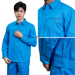 Vêtements de travail professionnels grande taille bleu noir pour ouvrier du bâtiment et du pétrole et du gaz - Product Image 2