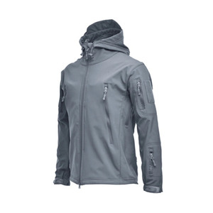 Veste Softshell légère à combinaison orange et marron Veste de chasse à capuche avec logo personnalisé Veste d'extérieur de haute qualité - Product Image 3