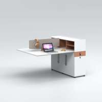 Bureau moderne Bureau d'ordinateur Table de bureau de direction personnalisable Mobilier de bureau Poste de travail de la cabine Tables