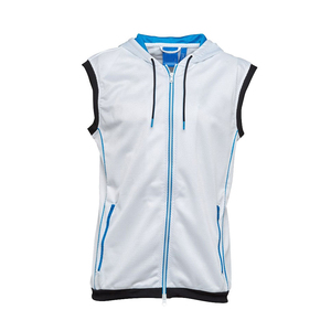 Full High Quality <b>Men</b> Active Wear <b>Sleeveless</b> Zipper <b>Hoodies</b> With Front Hand Pockets <b>Sleeveless</b> Gym <b>Hoodies</b> 100% polyester - Product Image 1