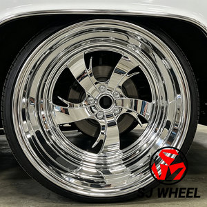 Jantes forgées en alliage d'aluminium SJ Billet Specialties Style 22x8.5 24*9 26*10 Deep Dish pour Chevrolet C10 Truck - Product Image 6