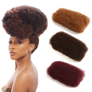 Noble Kinky <span class=keywords><strong>Bulk</strong></span> Cheveux Humains Plus Grand <span class=keywords><strong>Afro</strong></span> Kinky <span class=keywords><strong>Bulk</strong></span> Pour Tressage DreadLock 1 Bundle 50 g/pc Couleur Naturelle Tresses Cheveux Sans Trame