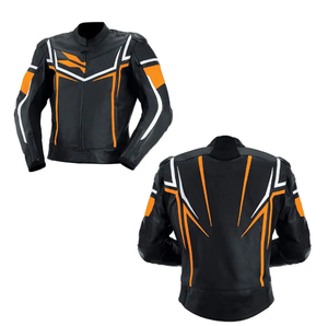 Chaqueta de Motociclista de Cuero para Hombre, Talla Grande, Color Personalizado, Diseño Único, Último Precio, Impermeable, Cortavientos y Transpirable - Product Image 6