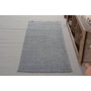 Tapis Turc Classique Moderne 2.7X6.8 pieds Laine Grise Matériau Latex Support 10mm Épaisseur Patchwork pour Teen Living Vintage - Product Image 2