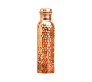 100% <b>Copper</b> Metal Shiny Polished Finishing <b>Copper</b> Water <b>Bottle</b> Best for Outdoor Camping Traveling Water <b>Drinking</b> <b>Bottle</b> - Product Image 3