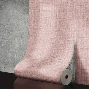 วอลเปเปอร์ติดผนังลายนูนสามมิติ สีพื้น หนา กันน้ำ ผลิตจาก PVC แบบมีกาวในตัว สำหรับตกแต่งผนัง - Product Image 4