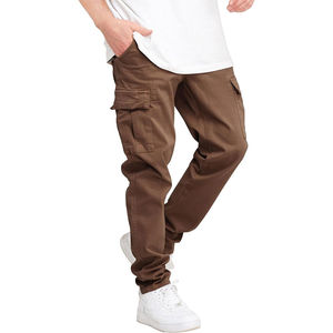 Pantalon cargo pour homme imperméable et respirant avec poches latérales 100% coton Logo personnalisé Coupe régulière Pantalon décontracté - Product Image 1