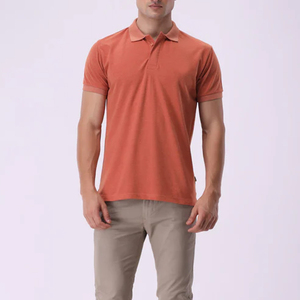 Polos de hombre de ropa informal, producto de Venta caliente, nuevo diseño, logotipo personalizado, polos transpirables de Color sólido para hombre - Product Image 4