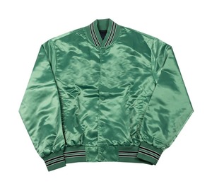 Chaqueta de satén con botones de diseño personalizado de alta calidad Chaqueta de béisbol de satén de estilo fresco Ropa de invierno universitaria Patrón de letras clásicas - Product Image 6