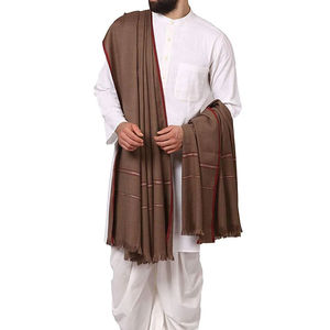 Chales de Invierno Gruesos y Cálidos con Borlas, de Doble Cara y Dos Colores, Chal Superior para Hombre, Personalizable, de Color Sólido - Product Image 1