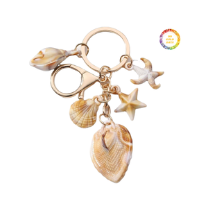 Llavero de Concha Marina Natural, Accesorio de Concha Pulida a Mano para Llaves y Bolsos - Product Image 5