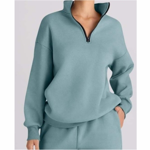 Conjunto de chándal con capucha, chaqueta con cremallera y pantalones Jogger, ropa de descanso deportiva informal - Product Image 5