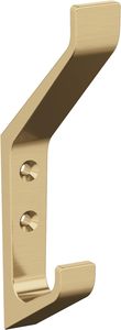 Emerge Double Prong Decorative Wall <b>Hook</b> Champagne Bronze <b>Hook</b> for Coats Hats Backpack Bags <b>Hooks</b> for <b>Bathroom</b> Room & Office - Product Image 2