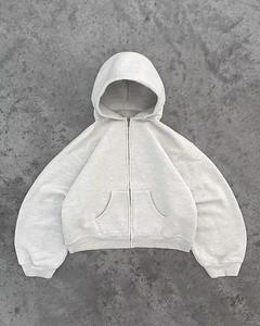 Conjunto de pantalones de chándal y Sudadera con capucha lavada de rizo francés transpirable con estampado de logotipo personalizado para hombre - Product Image 4