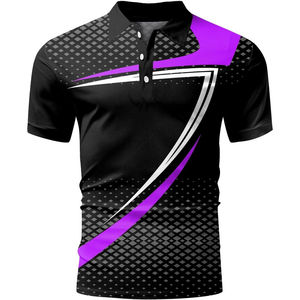 Camisa de Golf Personalizada de Alta Calidad, 100% Algodón Ecológico, de Secado Rápido, con Cuello Tipo Blade, para Hombre, Sublimada, al por Mayor - Product Image 2