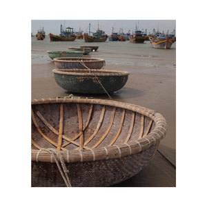 Bateaux coracle en bambou en gros Basket Boat un outil spécial de voyage en mer du Vietnam - Product Image 1