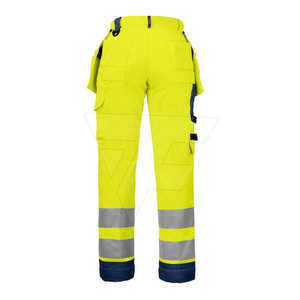 Pantalones DE TRABAJO cargo personalizados al por mayor pantalones de trabajo multi-bolsillos de poliéster de alta calidad - Product Image 3