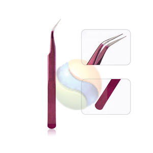 Pinces à cils volumineuses de qualité supérieure, logo personnalisé, acier inoxydable de haute précision, outil d'extension de cils, cils volumineux professionnels - Product Image 4