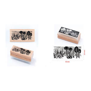 Immense qualité taux d'usine tampon en bois W65mm H25mm décoration fournitures de bureau promotionnelles - Product Image 1