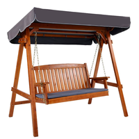 Meubles d'extérieur Offre Spéciale du Vietnam-Balançoire de jardin 2 places Chaise balançoire en bois Mobilier de banc hamac d'extérieur