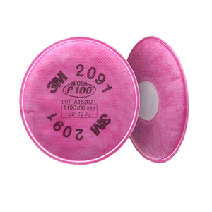 Lightweight Cotton <strong>Filter</strong> for 3M 2091 CN <strong>P100</strong> Safety Product for <strong>Particulate</strong> Matter Protection - Product Image 3