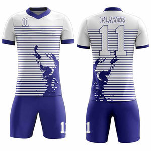 Uniforme de fútbol para hombre, ligero, 150 GSM, tela, 100%, poliéster, camiseta de fútbol, Impresión de logotipo gratis, servicios OEM para clubes - Product Image 4
