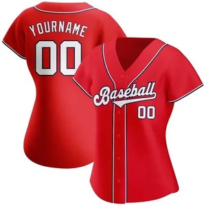 Camiseta de béisbol personalizada con sublimación completa del nombre del equipo/números, haz tus propias camisetas con botones para fiesta de cumpleaños de Dama - Product Image 5