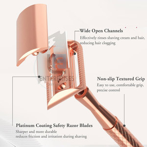 Rasoirs de sécurité professionnels en acier inoxydable de haute qualité - Réutilisables, durables, taille personnalisée pour l'épilation du visage et du corps, prix bas - Product Image 3