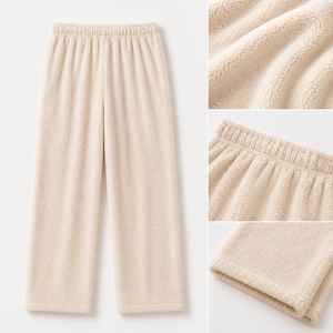 Pigiama Invernale in Velluto Corallo Classe A 280g con Cintura Regolabile per Donne in <span class=keywords><strong>Gravidanza</strong></span> - Product Image 4