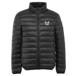 Chaqueta de invierno de nailon acolchada y poliéster para hombre, la chaqueta acolchada de venta en línea teñida lisa - Product Image 1