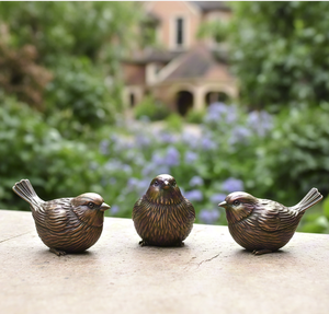 Antiek bronzen engelvogel stond op een tak boom standbeeld ornament metaalgiettechniek dierlijk ontwerp kunst verzamelobject decoratie - Product Image 6