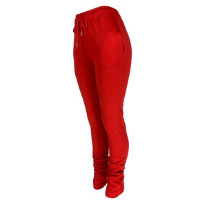 Streetwear empilé Joggers pantalon coton lourd taille haute poches doux fond ample nouvel état femmes pantalons pantalons pour femmes - Product Image 3
