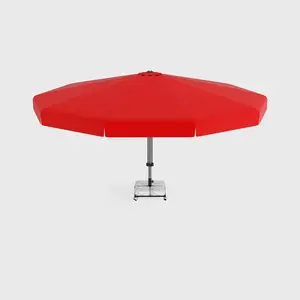 Lux Manual Telescopic System Circular Umbrella 500 High Quality Parasol for Hotel Outdoor Beach Garden Umbrella Parasol