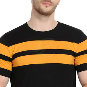 T-shirt personnalisé pour homme, nouveau style streetwear, tissu en polyester/coton tricoté de qualité supérieure, respirant, anti-plis, 220g, faible MOQ - Product Image 4