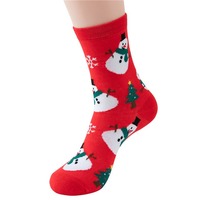 Chaussettes en coton pour hommes et femmes avec motifs tricotés, chaussettes de Noël chaudes pour enfants et adultes, en stock, personnalisables