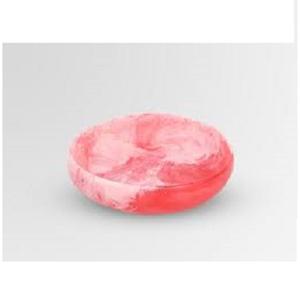 Saladier rond en résine fait à la main motif en marbre technique polie pour la maison hôtel restaurant fête-servant des fruits dîner plats - Product Image 2