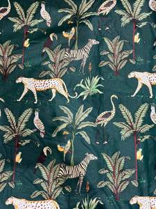 Tissu en coton cambriqué léger, écologique et biologique, imprimé au bloc, motif animalier indien doux, pour filles, garçons, rideaux et artisanat - Product Image 2