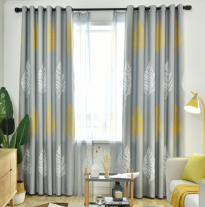 Pianta a foglia nordica lascia <span class=keywords><strong>tende</strong></span> finite ombreggiatura nordica semplice camera da letto moderna tessuto per <span class=keywords><strong>tende</strong></span> ispessito per bambini - Product Image 6