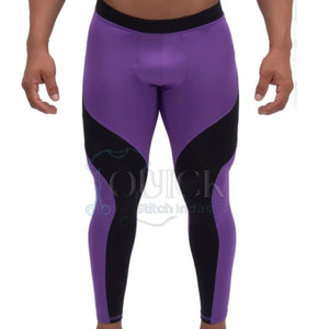 Leggings de Yoga para Hombre, Cintura Alta, Largos, para Entrenamiento, Gimnasio, Fitness, Spandex/Poliéster, Transpirables, de Secado Rápido, Colores Personalizados, Logotipo, 240g, 2025 - Product Image 1