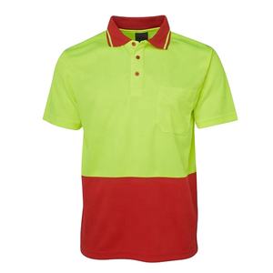 Derniers t-shirts polo décontractés unisexes pour hommes Vêtements de travail en coton de haute qualité avec caractéristiques de sécurité et poche - Product Image 1