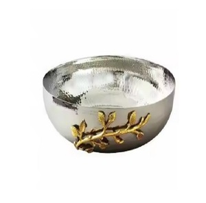 ELEGANT DESIGNS Classic Hanging <b>Table</b> Top Decorative Fruits <b>Storage</b> Metal Bowl with Fruit Serving Bowl - Product Image 2