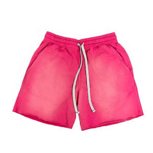 Shorts décontractés pour hommes en polyester/coton imprimés avec logo personnalisé délavés à l'acide vintage Service OEM à séchage rapide - Product Image 6