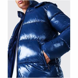 Vestes pour hommes Veste en duvet à col montant mince tendance pour hommes Duvet de canard blanc Printemps et automne Vestes décontractées légères et chaudes - Product Image 4