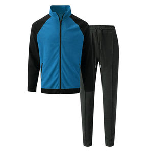 Ensemble de survêtements pour hommes à manches longues à col montant et fermeture éclair 100% survêtements en coton du Pakistan - Product Image 1