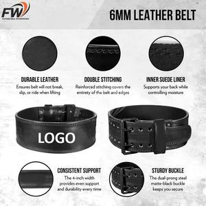 Ceinture de musculation réglable en cuir véritable de qualité supérieure, robuste et personnalisable - Product Image 6