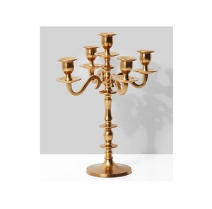 Highest Quality Brass Gold Color <b>Candelabra</b> Unique Design Customized Size <b>Candelabra</b> At Affordable Price - Product Image 4