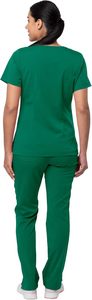 Ensembles de gommage médical à la mode uniformes de médecin d'infirmière d'hôpital pantalon de survêtement en coton chirurgical col en V haut Logo personnalisé en gros - Product Image 2