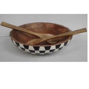 Cuenco decorativo con incrustaciones de hueso ecológico, técnica personalizada para servir dátiles, helados, chocolates, vela elegante, forma caliente - Product Image 5