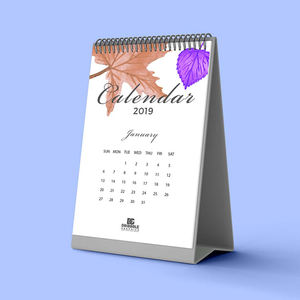 Calendario de Escritorio Personalizado con Logotipo |   Impresión de Calendarios de Mesa Promocionales Corporativos para la Marca de la Empresa y Regalos de Oficina - Product Image 3