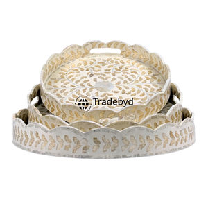 ถาดไม้ถูพื้นพร้อมดีไซน์สุดหรูถาดตกแต่งทำมือสวยงามสำหรับการตกแต่งภายในบ้านอย่างมีสไตล์ - Product Image 4